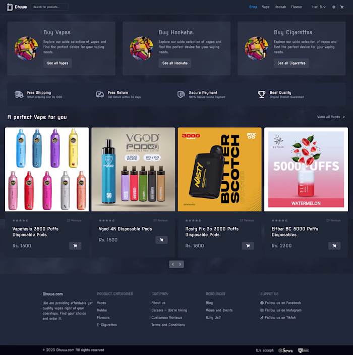 MERN Stack Ecommerce Web Application Development