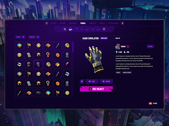 UI/UX Design for Next-Gen Social Builder Game