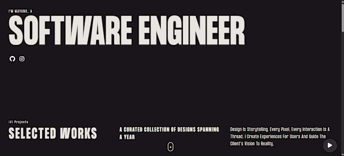 Personal Portfolio Website Development