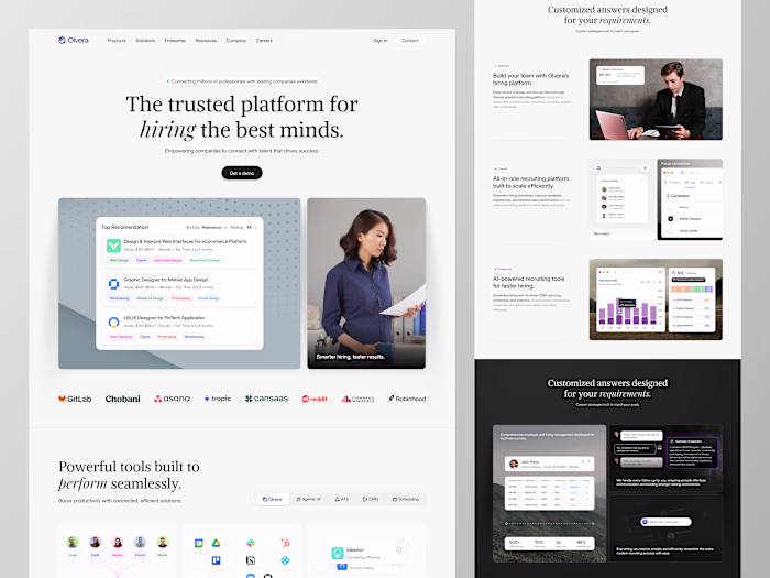Olvera - HR Platform Landing Page