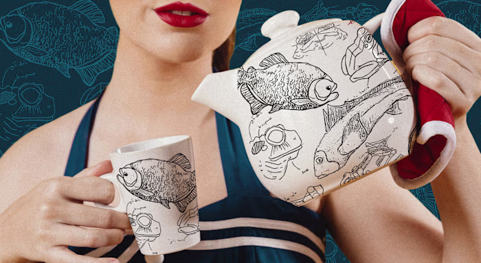 Fish & Frogs - Mug