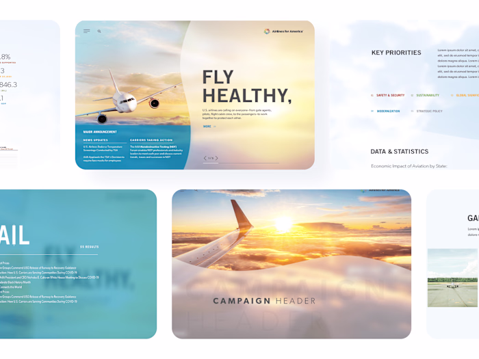 Airlines for America | Blue sky thinking, Blue sky design