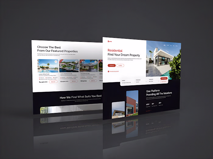 Real Estate Landing Page UI/UX Design :: Behance