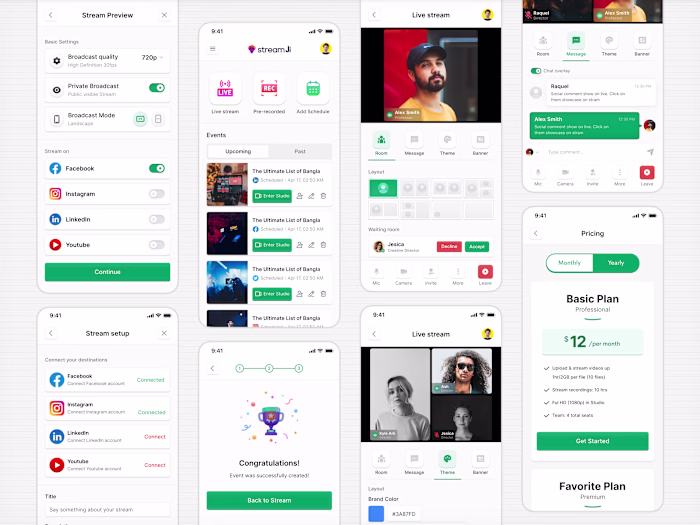 Live Streaming Mobile App Product Design