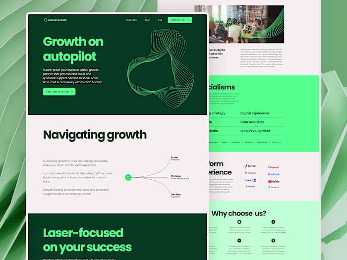 GrowthSociety - Framer Design and Development