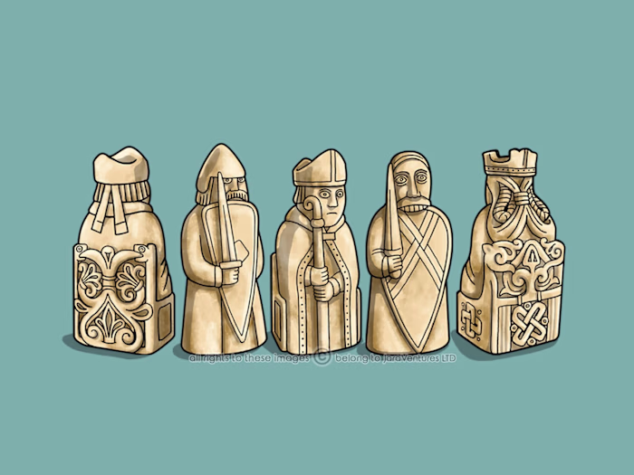 Lewis Chessmen - Historical Adventure Game Art