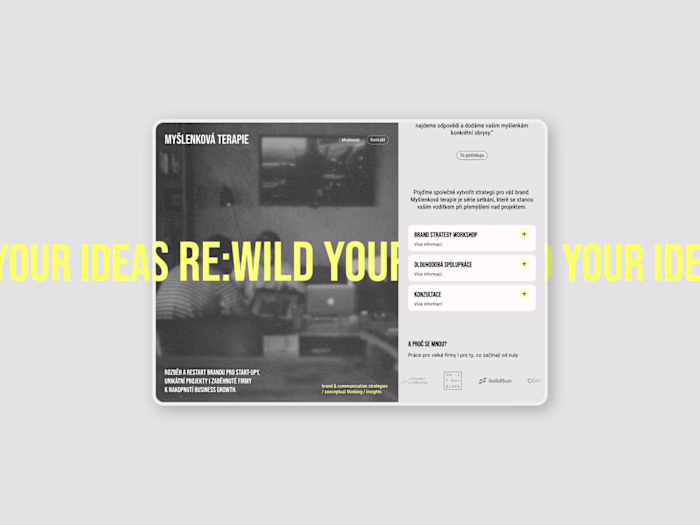 Myšlenková Terapie – Framer Landing page
