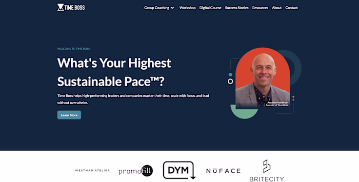 TimeBoss Website Redesign