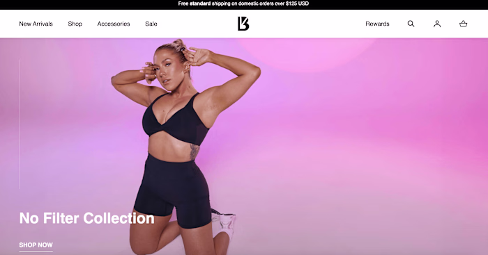 E-commerce Web Design Bringing AI to Athleisure