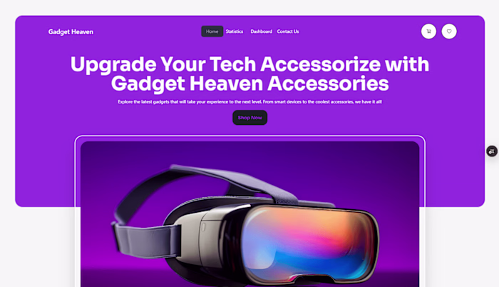 UI/UX Prototype – Gadget Heaven (E‑Commerce Platform)