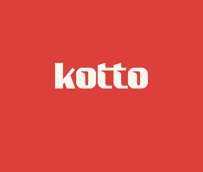 Kotto Wordmark Logo Bold Geometric