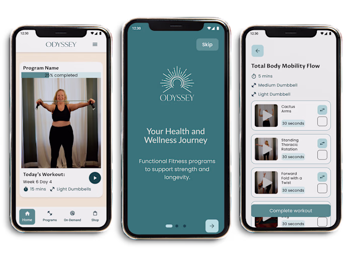 Odyssey Health App Design and Documentation