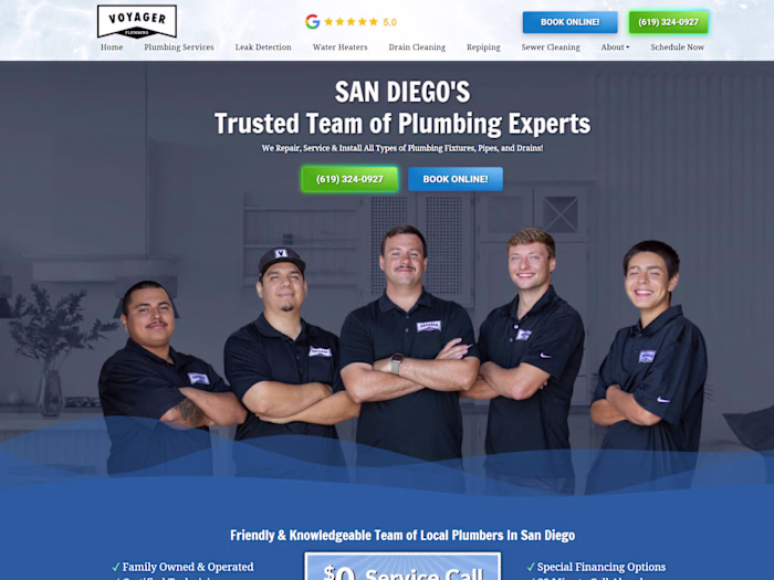 Voyager Plumbing — SEO-Driven WordPress