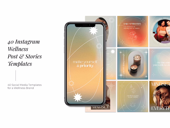 Wellness Instagram Templates | Canva Templates