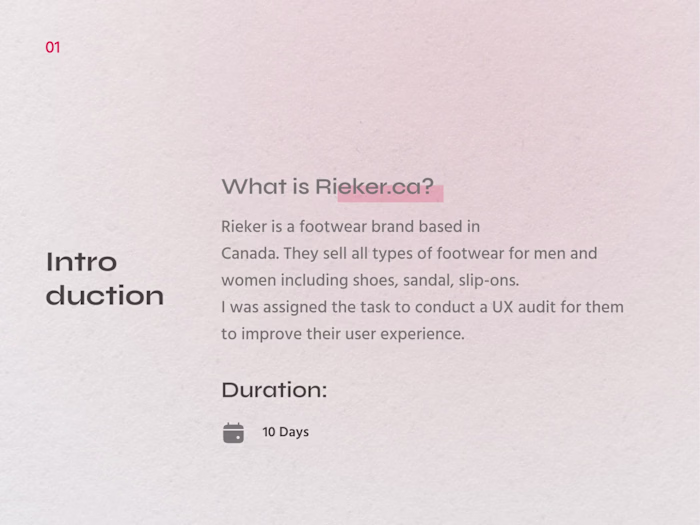Rieker Footwear – UX Audit
