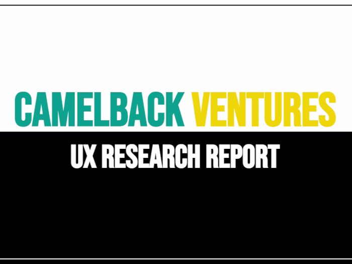 CBV UX RESEARCH REPORT