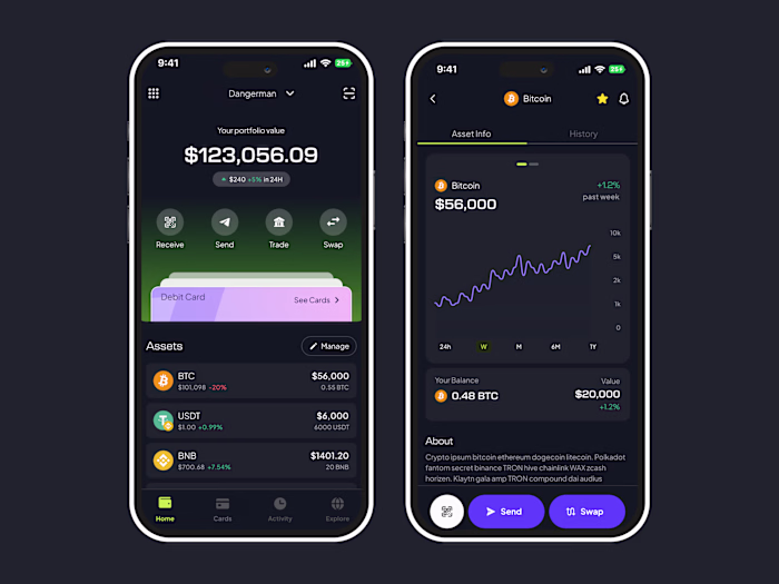 Wallet Mobile App Design
