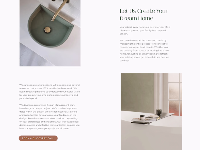 Interior Website Design Made With Wix