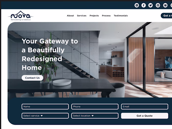 Nova Remodeling & Addition - Website Redesign