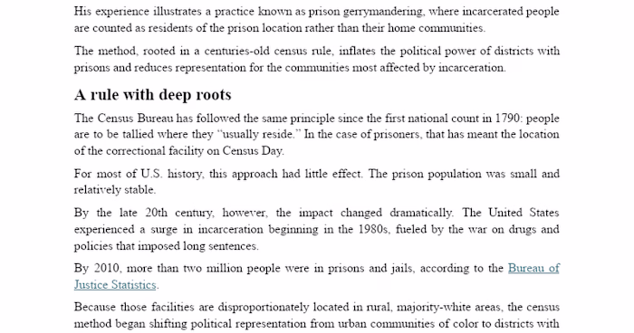 Prison Gerrymandering and Political Representation