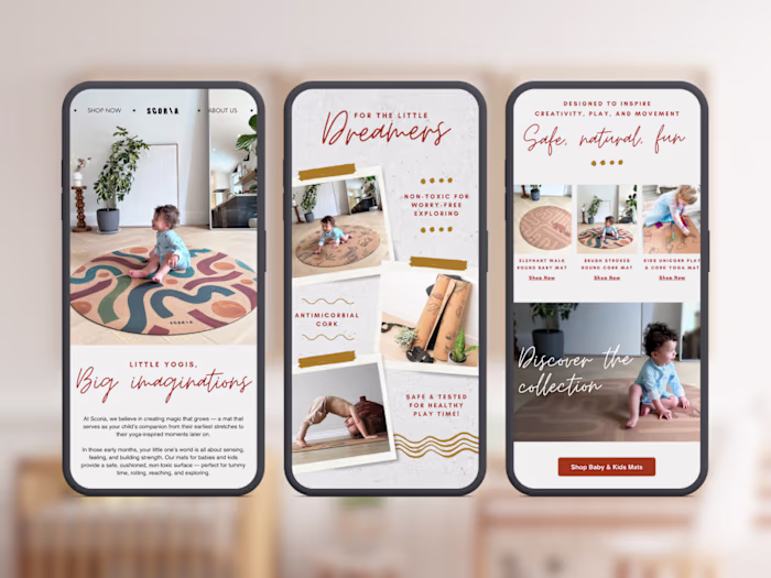 Whimsical Email Campaign for Children's Yoga Mats