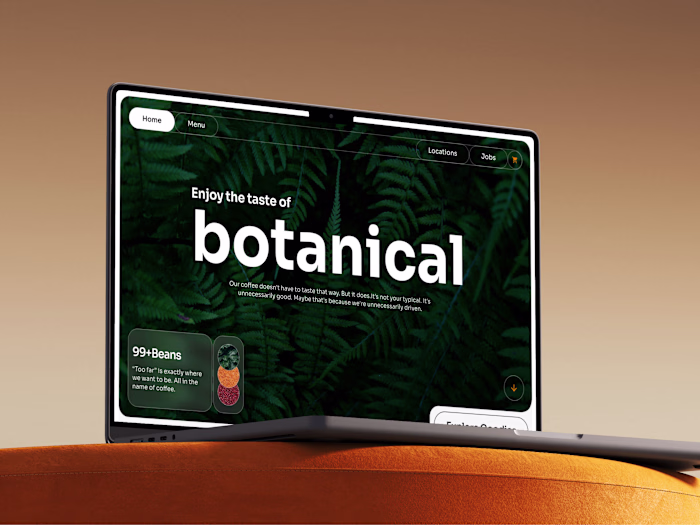 Botanical – Coffee shop Framer template