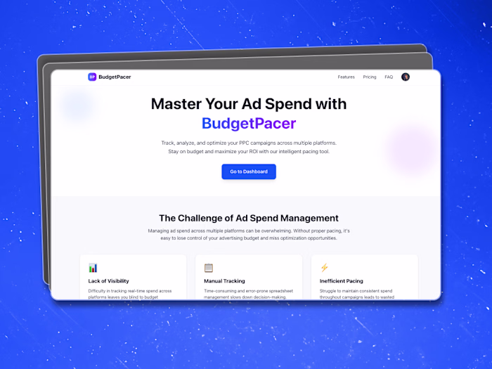BudgetPacer Ad Spend Tracking SaaS Development