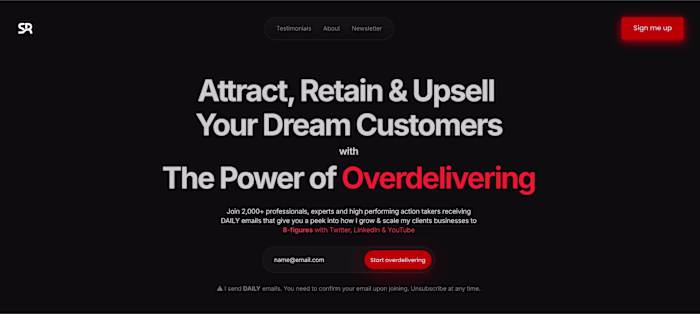 Direct Response Marketer Framer Landing Page