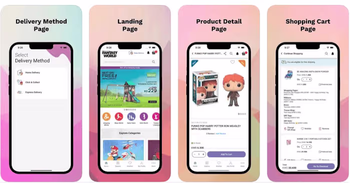 Fantasy World Toys | App Development | UI/UX 