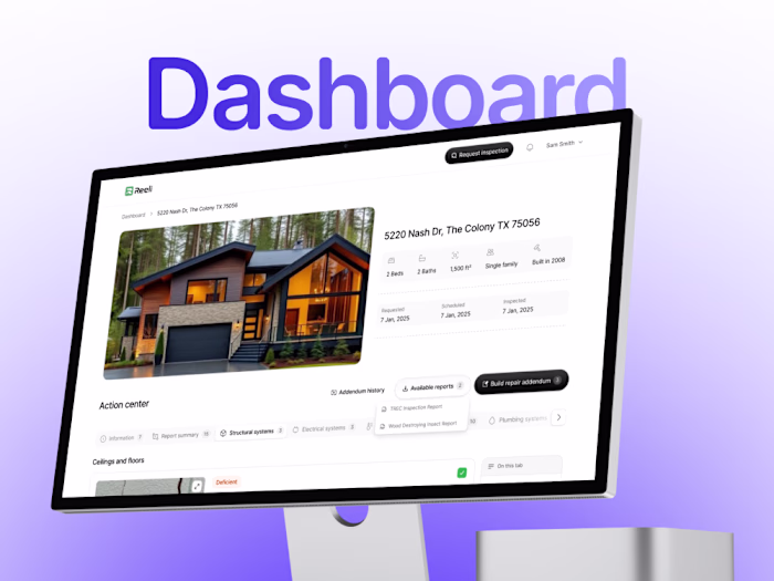 Reeli AI MVP Dashboard Design