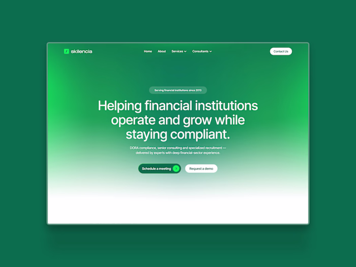 Skilencia B2B Website Concept Design