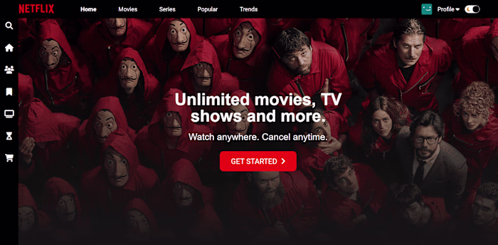 Responsive Netflix Clone