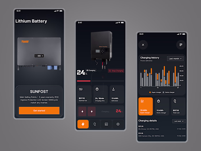 Smart Lithium Battery Monitoring App