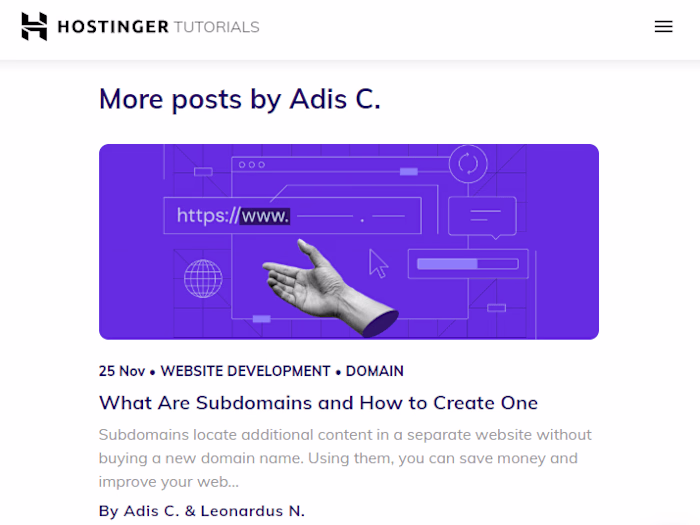 Published on Hostinger