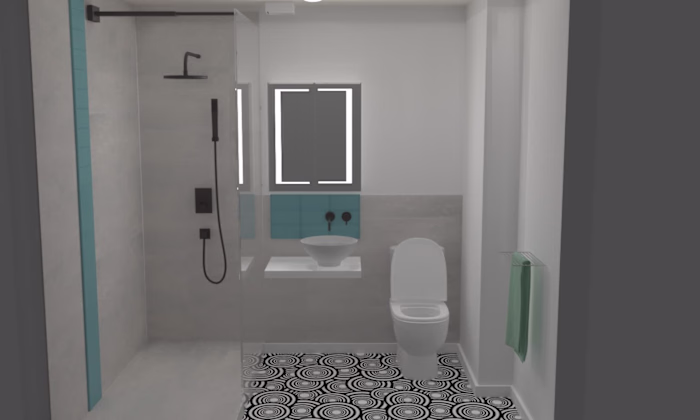Bathroom Design in 3D Studio Max
