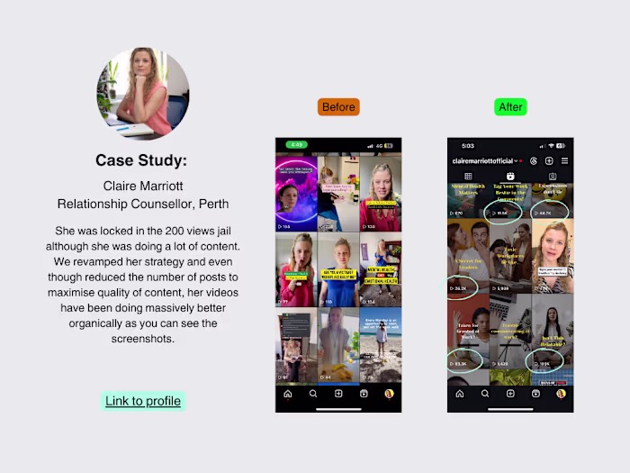 Instagram growth expert for relationship coach