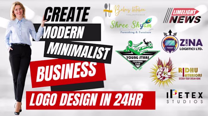 Ankitaddesigner: I will create a professional custom minimalist…