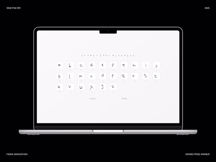 Web Poetry: Figma Makeathon Grand Prize Winner