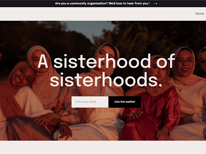 Sisterly App - App website