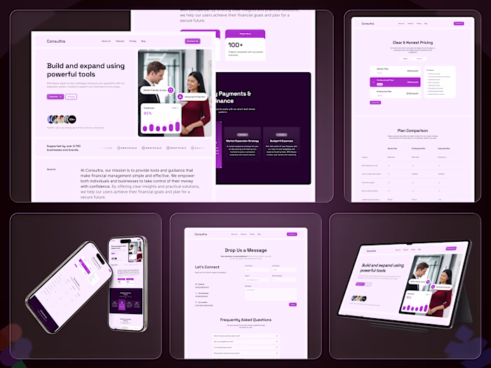 SaaS Consultancy Platform UI/UX Design & Development