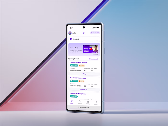 Redesigning a Fantasy Sports Football Application