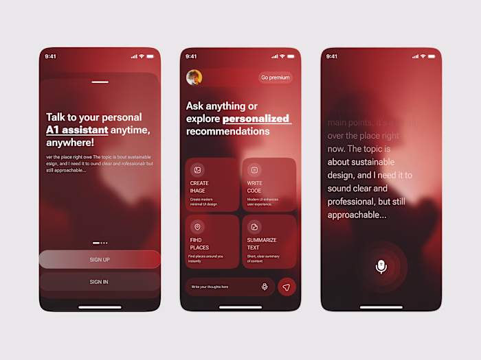 Here is my AI Meets Journaling Modern Minimal UI Design Rede...