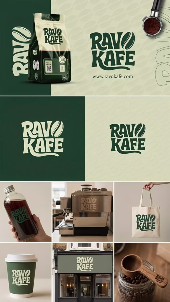Ravo Kafe Brand Identity Design