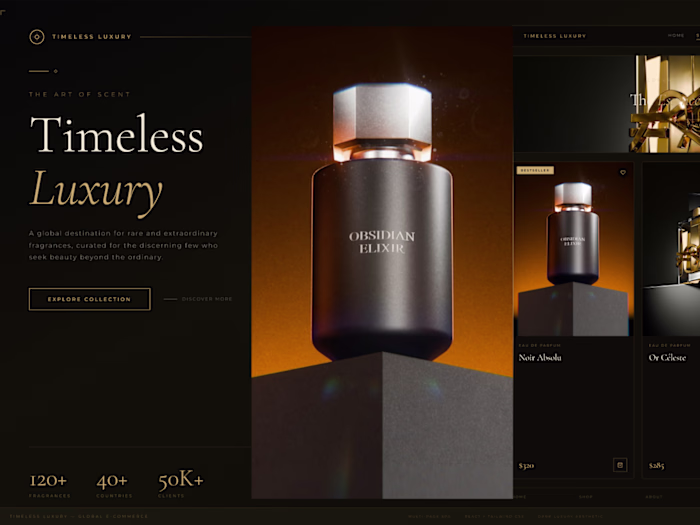 Elegant Luxury Website Design with Figma for Global Clients