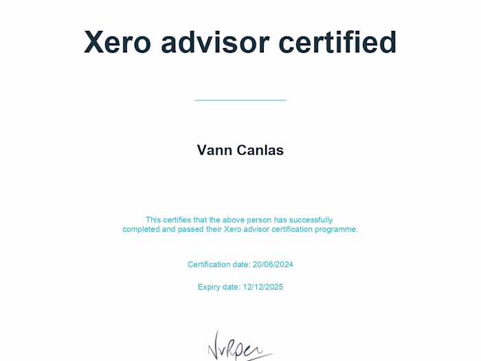 Xero Advisor Certification