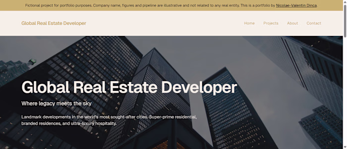 Global Real Estate Developer