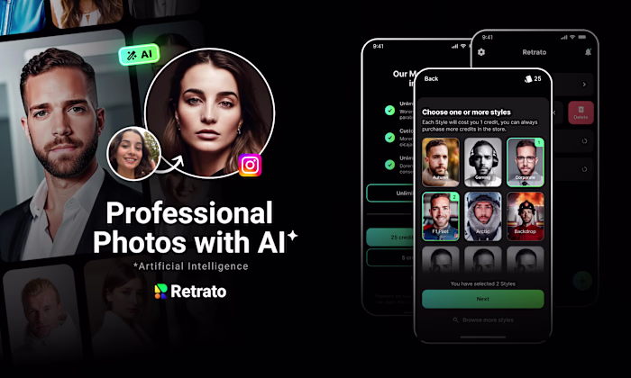 Retrato AI (Branding & Product Design)