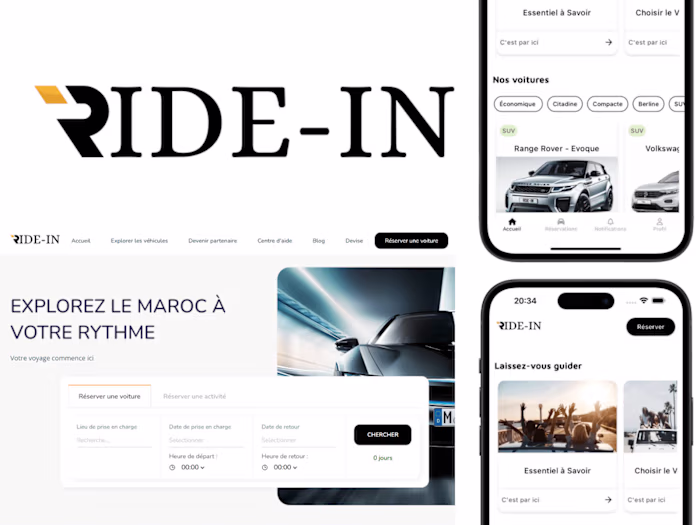 Ride-in: Car & Tourists Reservations Platform 