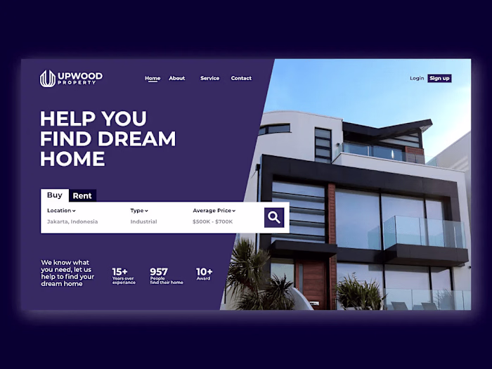 UPWOOD PORPERTY HOMEPAGE PREVIEW