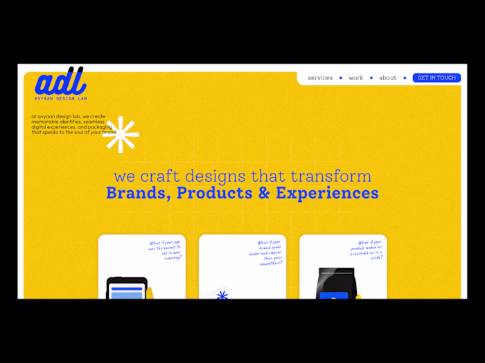 Framer Website Development for Avyaan Design Lab